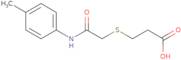 3-({[(4-Methylphenyl)carbamoyl]methyl}sulfanyl)propanoic acid