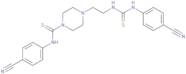 4-(((4-(2-((((4-nitrilophenyl)amino)thioxomethyl)amino)ethyl)piperazinyl)thioxomethyl)amino)benzen…