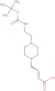 (E)-4-(4-(2-((tert-butoxycarbonyl)amino)ethyl)piperazin-1-yl)but-2-enoic acid