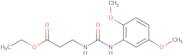 ethyl 3-((N-(2,5-dimethoxyphenyl)carbamoyl)amino)propanoate