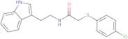 2-(4-chlorophenylthio)-N-(2-indol-3-ylethyl)ethanamide