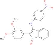 2-(3,4-dimethoxyphenyl)-3-((4-nitrophenyl)amino)inden-1-one