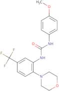 1-(4-methoxyphenyl)-3-(2-morpholin-4-yl-5-(trifluoromethyl)phenyl)urea