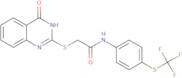 2-(4-oxo(3-hydroquinazolin-2-ylthio))-N-(4-(trifluoromethylthio)phenyl)ethanamide