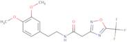 N-(2-(3,4-dimethoxyphenyl)ethyl)-2-(4-(trifluoromethyl)(3,2,5-oxadiazolyl))ethanamide