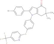 2-(4-bromophenyl)-6,6-dimethyl-1-(4-(5-(trifluoromethyl)(2-pyridylthio))phenyl)-5,6,7-trihydroindo…