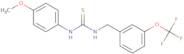((4-methoxyphenyl)amino)(((3-(trifluoromethoxy)phenyl)methyl)amino)methane-1-thione