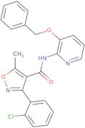 (3-(2-chlorophenyl)-5-methylisoxazol-4-yl)-N-(3-(phenylmethoxy)(2-pyridyl))formamide