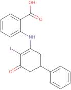 2-((2-iodo-3-oxo-5-phenylcyclohex-1-enyl)amino)benzoic acid