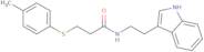 N-(2-indol-3-ylethyl)-3-(4-methylphenylthio)propanamide