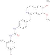 1-(4-((6,7-dimethoxy(3,4-dihydroisoquinolyl))methyl)phenyl)-3-(4-bromo-2-methylphenyl)urea