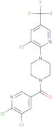 5,6-dichloro(3-pyridyl) 4-(3-chloro-5-(trifluoromethyl)(2-pyridyl))piperazinyl ketone