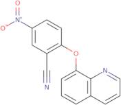 5-nitro-2-(8-quinolyloxy)benzenecarbonitrile