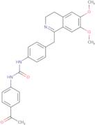 3-(4-acetylphenyl)-1-(4-((6,7-dimethoxy(3,4-dihydroisoquinolyl))methyl)phenyl)urea