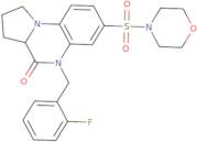 5-(2-Fluorobenzyl)-7-(morpholinosulfonyl)-1,2,3,3a-tetrahydropyrrolo[1,2-a]quinoxalin-4(5H)-one