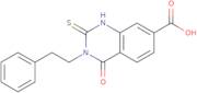 4-Oxo-3-(2-phenylethyl)-2-sulfanyl-3,4-dihydroquinazoline-7-carboxylic acid