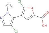 5-Chloro-4-(4-chloro-1-methyl-1H-pyrazol-5-yl)furan-2-carboxylic acid