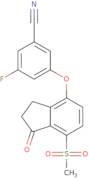 3-Fluoro-5-((7-(methylsulfonyl)-1-oxo-2,3-dihydro-1H-inden-4-yl)oxy)benzonitrile