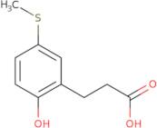 3-[2-Hydroxy-5-(methylthio)phenyl]propanoic acid