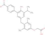 2-[4-[[4-Hydroxy-3-(4-nitrophenyl)-5-propan-2-ylphenyl]methyl]-3,5-dimethylphenoxy]acetic acid