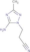 3-(5-Amino-3-methyl-1H-1,2,4-triazol-1-yl)propanenitrile