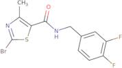 2-Bromo-N-(3,4-difluorobenzyl)-4-methylthiazole-5-carboxamide