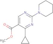 Methyl 4-cyclopropyl-2-(piperidin-1-yl)pyrimidine-5-carboxylate