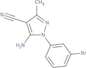 5-Amino-1-(3-bromophenyl)-4-cyano-3-methylpyrazole
