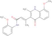 (E)-3-(4-Hydroxy-8-methoxy-2-methylquinolin-3-yl)-N-(2-methoxyphenyl)but-2-enamide