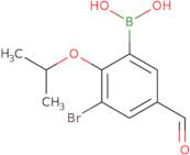 3-Bromo-2-isopropoxy-5-formylphenylboronic acid