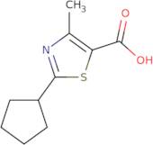 2-Cyclopentyl-4-methyl-1,3-thiazole-5-carboxylic acid