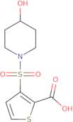 3-[(4-Hydroxypiperidin-1-yl)sulfonyl]thiophene-2-carboxylic acid