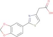 2-[2-(1,3-Dioxaindan-5-yl)-1,3-thiazol-4-yl]acetic acid