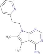 5,6-Dimethyl-7-[2-(pyridin-2-yl)ethyl]-1H,4H,7H-pyrrolo[2,3-d]pyrimidin-4-imine