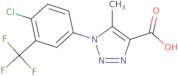 1-[4-Chloro-3-(trifluoromethyl)phenyl]-5-methyl-1H-1,2,3-triazole-4-carboxylic acid