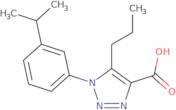 1-[3-(Propan-2-yl)phenyl]-5-propyl-1H-1,2,3-triazole-4-carboxylic acid