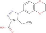 1-(2,3-Dihydro-1,4-benzodioxin-6-yl)-5-ethyl-1H-1,2,3-triazole-4-carboxylic acid