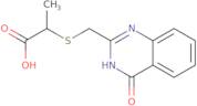 2-{[(4-Oxo-3,4-dihydroquinazolin-2-yl)methyl]sulfanyl}propanoic acid