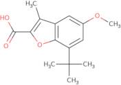 7-tert-Butyl-5-methoxy-3-methyl-1-benzofuran-2-carboxylic acid