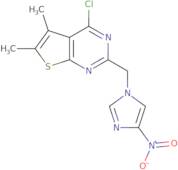 1-({4-Chloro-5,6-dimethylthieno[2,3-d]pyrimidin-2-yl}methyl)-4-nitro-1H-imidazole