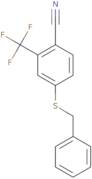 4-(Benzylsulfanyl)-2-(trifluoromethyl)benzonitrile