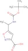 5-(1-((tert-Butoxycarbonyl)amino)ethyl)isoxazole-3-carboxylic acid