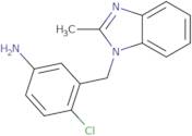 4-Chloro-3-[(2-methyl-1H-1,3-benzodiazol-1-yl)methyl]aniline