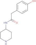 2-(4-Hydroxyphenyl)-N-(piperidin-4-yl)acetamide