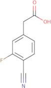 2-(4-Cyano-3-fluorophenyl)acetic acid