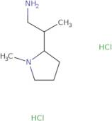 2-(1-methylpyrrolidin-2-yl)propan-1-amine dihydrochloride