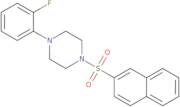 4-(2-fluorophenyl)-1-(2-naphthylsulfonyl)piperazine