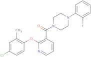 2-(4-chloro-2-methylphenoxy)(3-pyridyl)4-(2-fluorophenyl)piperazinyl ketone