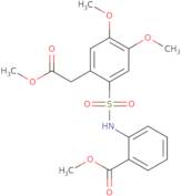 methyl 2-(4,5-dimethoxy-2-(((2-(methoxycarbonyl)phenyl)amino)sulfonyl)phenyl)acetate