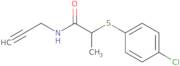 2-(4-chlorophenylthio)-N-prop-2-ynylpropanamide